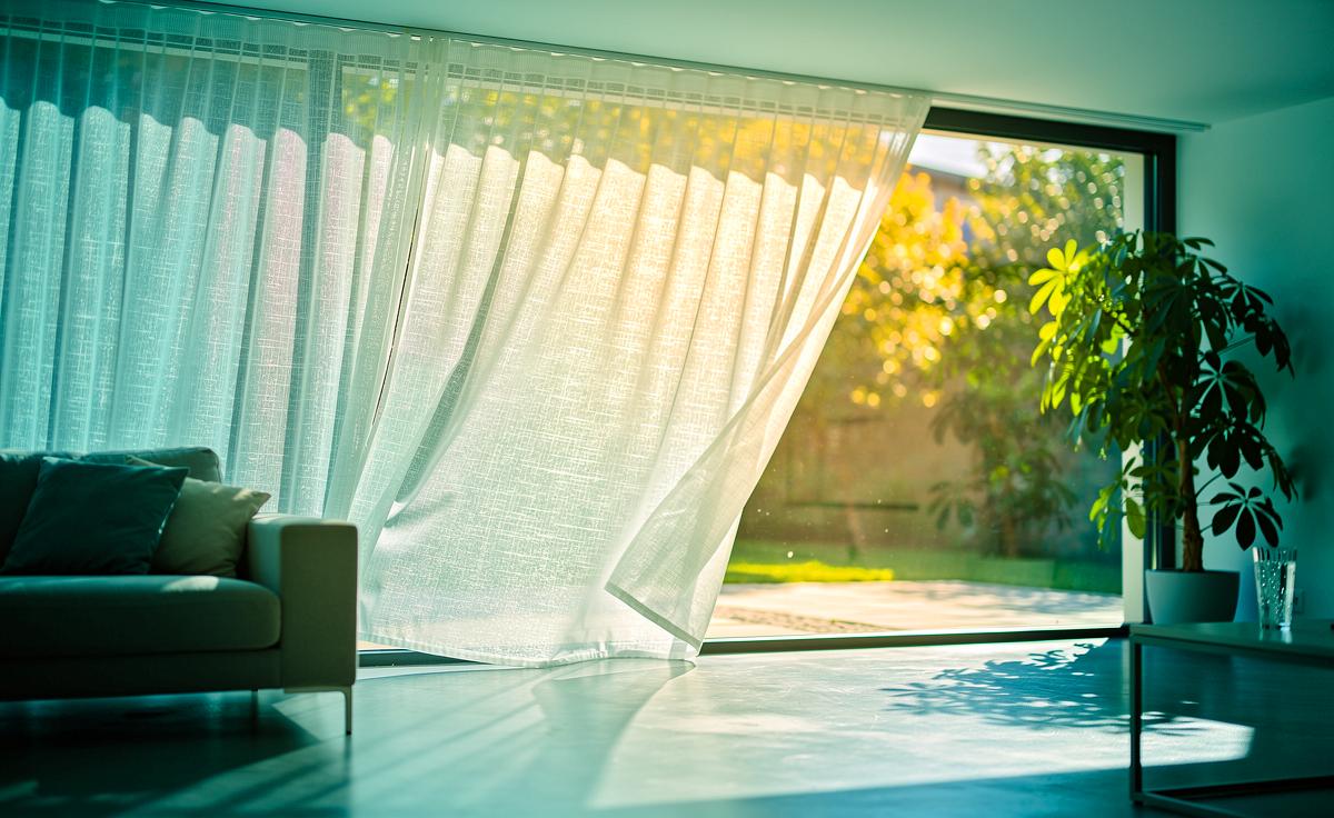 Diese ultraleichten Vorhänge sorgen für weniger Innenwärme im Sommer – ein Textilprofi erklärt.