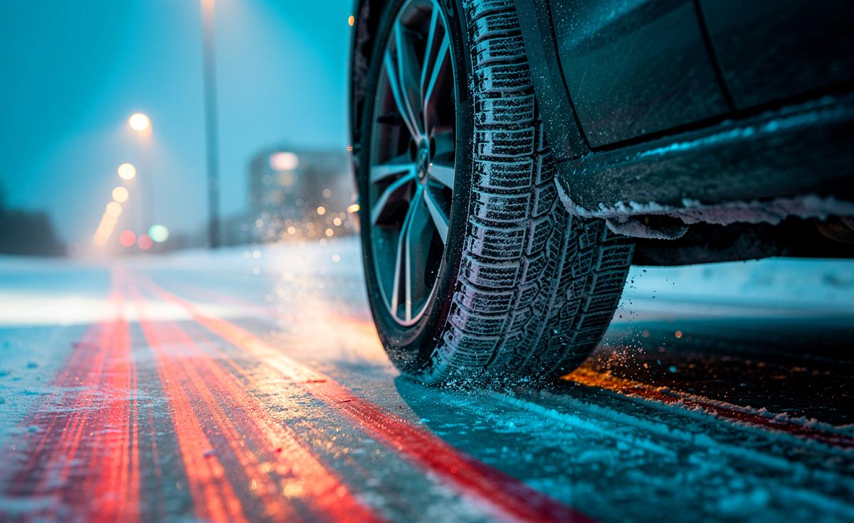 Ein Automechaniker warnt: Warum zu kalte Reifen im Winter den Bremsweg verlängern können.
