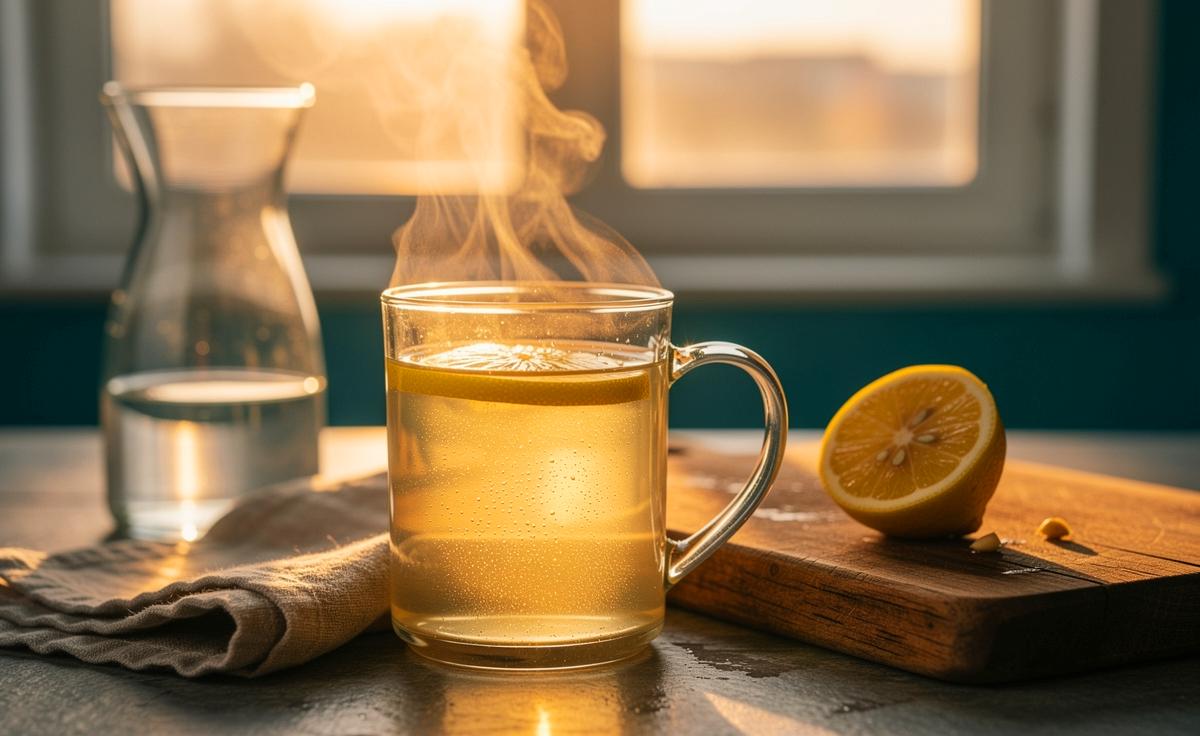 Warum lauwarmes Wasser mit Zitrone morgens die Verdauung sanft anregt und Energie gibt.
