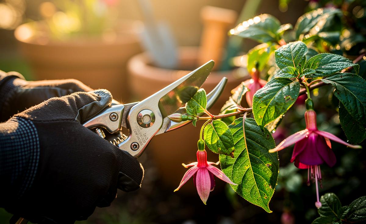 Wie Fuchsien richtig schneiden für buschigere Pflanzen und mehr Blüten im nächsten Jahr.